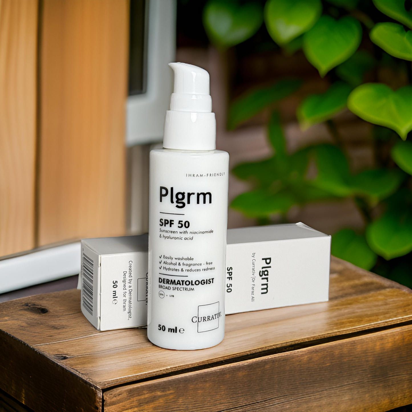 Plgrm | Dermatologist SPF 50 | Ihram-friendly (50 mls)
